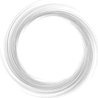 Düzensiz ışınları olan dairesel şekil bir girdap oluşturur ve büyük boş bir merkez, iç-dış oryantasyon.