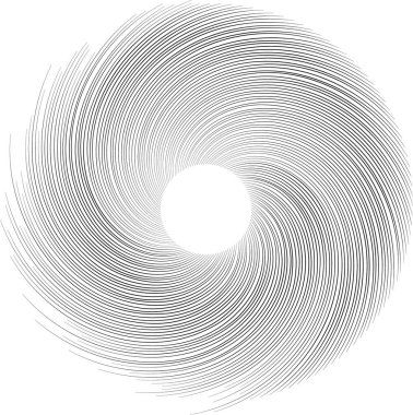 Düzensiz ışınlar yarım daire şeklinde bir girdap oluşturur..