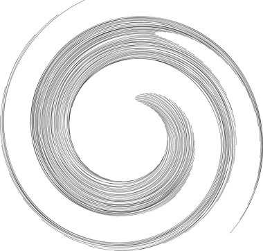 Orta çaplı ışınlar boş bir merkez boşluğu olan yarı dairesel bir şekil içinde girdap oluşturur..