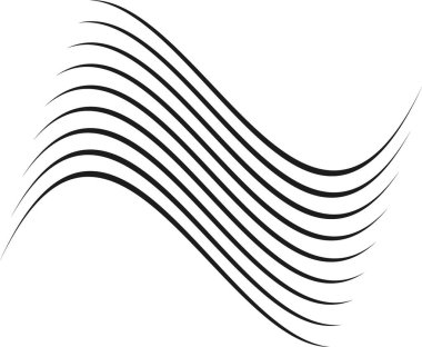 Dalgalı paralel çizgiler akışkan geçişlerle dalgalı desenler oluşturuyor..