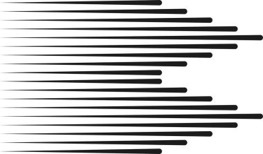 Bir ucunda üçgen şekiller ve diğer ucunda düz biten paralel çizgiler..