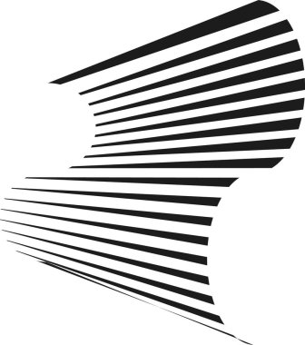 Dalga desenleri ile paralel çizgiler, ek derinlik ve hareket için 3B efektlerle geliştirilmiş.