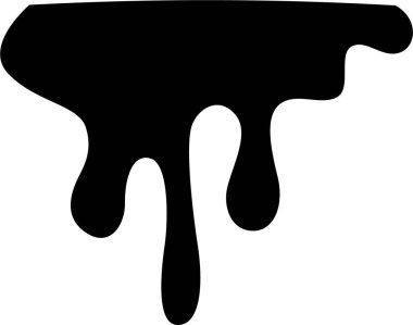 Sıvı ile damlayan kalın sıvı kütlesi, erime etkisi.