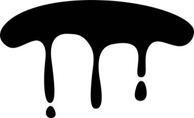 Kalın siyah sıvı sürekli bir çarşaf içinde akarak düz bir kaplama oluşturur..