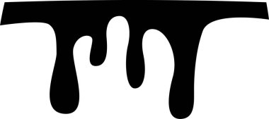 Kalın siyah sıvı son zamanlarda dökülmüş gibi düzensizce yayılıyor ve düzgün akmayan bir şekil oluşturuyor..