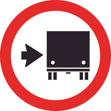 Kamyon şoförü hareketini sağa yönlendiren trafik işareti.