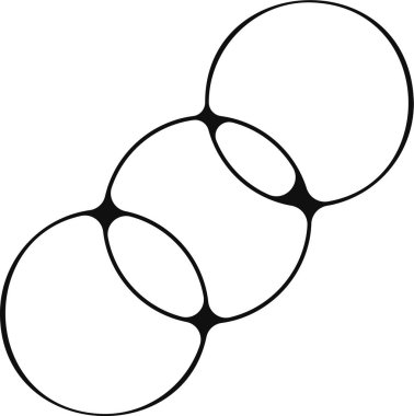 Sırayla dizilmiş üç sabun köpüğü birleşti..