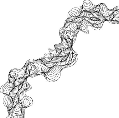 Birleştirilmiş akış çizgilerinden oluşan soyut labirent yapılandırması katmanlı organik yollar ve yön ritmi yaratıyor.