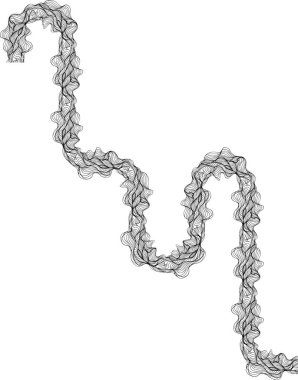 Labirent yapısı, katmanlı akış çizgileri aracılığıyla oluşturulan uzun ve sürekli bir yol ile tanımlanır..