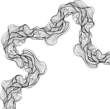 Yuvarlak dalga eğriliği ve sürekli yönlü akış tarafından tanımlanan tek çizgi yolu.