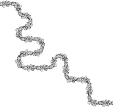 Yuvarlak dalga yolu akış çizgileriyle tanımlanır..