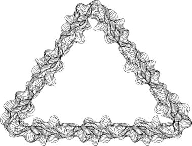 Sürekli akan çizgilerden oluşan üçgen yapı açısal yönlü yollar oluşturur..