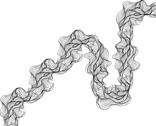 Soyut yuvarlak dalga oluşumu düzgün birbirine bağlı akış çizgileri ve eğri yön hareketi ile tanımlanır.