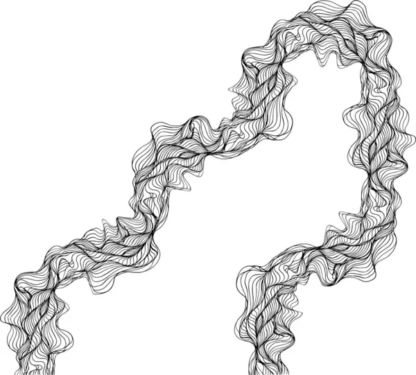 Yuvarlak dalga yörüngelerinden oluşan çapraz akan labirent kesişen yönsel hareket oluşturur.