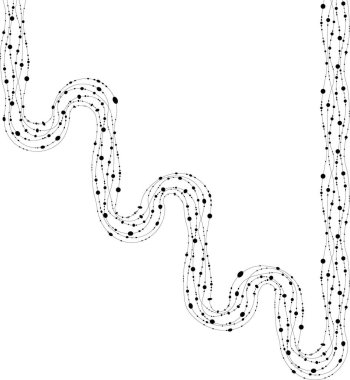 Çapraz yörünge, çerçeve boyunca volta atan noktaları olan bir dalga yolu olarak açılır..