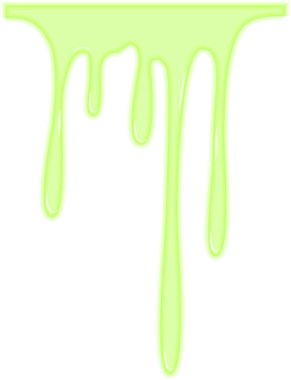 İnce, yavaş hareket eden zehirli sıvı damlaları.