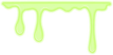 Hafif dumanlı, dağınık yeşil sıvı lekesi..