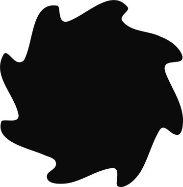 Dalgalı bir kenarı olan bir girdap oluşturan geometrik şekil dinamik ve akışkan bir ana hat oluşturuyor..