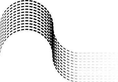 Düz uçlu dalga çizgileri pürüzsüz bir geçiş oluşturuyor..