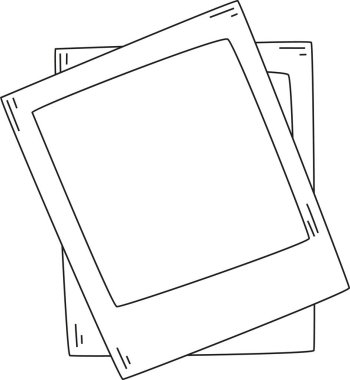 Hafif açı değişimi ve yumuşak çizim detaylarıyla düzenlenmiş fotoğraf tarzı kağıtlara benzeyen katmanlı el çizimi not kağıtları.