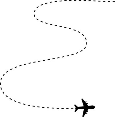 düzlem ikonu vektör illüstrasyonu