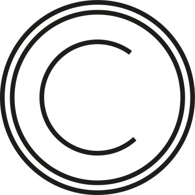 Merkezde C şeklinde dizaynı olan iki eş merkezli daire..