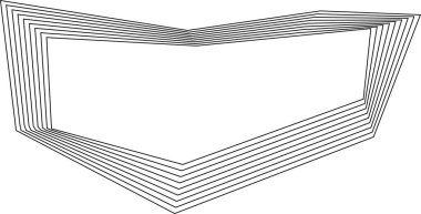Konsantrasyon çizgileri dalga benzeri bir hareketle bükülen kare şekil doğrusal dokusu olan katı ve sürekli bir kalıp oluşturur..
