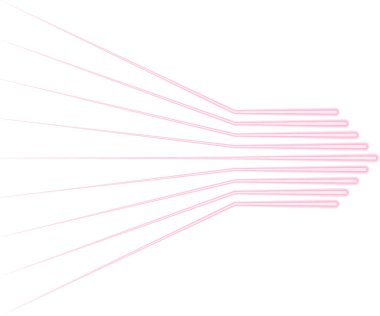 İleriye doğru uzanan paralel çizgileri birleştirmek hareket ve odaklanma hissi yaratır..