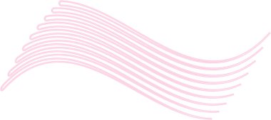 Paralel çizgiler, neon ışığı ile sürekli kıvrımlı desenler oluşturuyor..