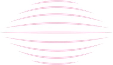 Düzensiz uçlu paralel şişirilmiş neon hatları parçalanmış, dinamik bir görsel etki yaratır.