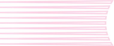 Paralel neon hatları uçlarında eğrilik oluşturarak akışkan bir bileşim oluşturur.