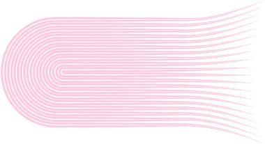 Paralel neon hatları kıvrımlı, ışıl ışıl uçlu.