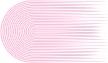 Paralel neon hatları farklı bir akış ile eğri bir yapı oluşturur..