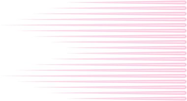 Paralel neon-etki çizgileri iki üçgen biçimin yer aldığı uçtan hareket duyusunu geliştirerek uzanıyor..