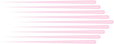 Paralel neon efekt çizgileri üçgen bir şekle doğru giderek inceliyor ve giderek incelen bir etki yaratıyor..