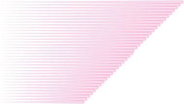 Paralel neon efekt çizgileri düz bir uç ve çapraz bir kesim oluşturarak karşıtlık yaratır.