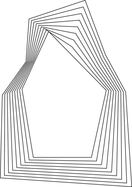 Biçimlendirilmiş eşmerkezli çizgilerden oluşan organik kare formu akıcı bir doğrusal doku ve doğal geometrik denge üretir..