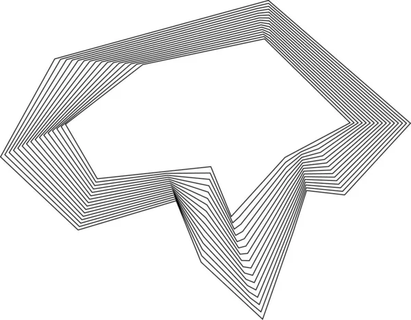 Sivri uçlu ve konsantrik doğrusal hatları olan T biçimli serbest biçim tasarımı açısal hareket ve geometrik vurgu oluşturur.