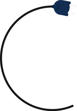 Fiş konnektörlü Geometrik C şekilli tel.