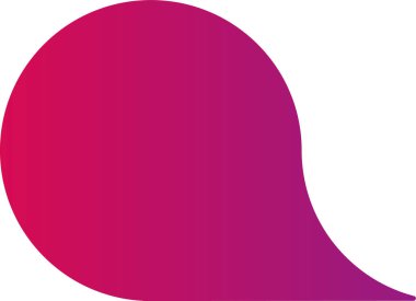 Bilgi grafikleri ve diyagramlar için gradyan dolgusu olan balon şeklinde bir dairesel etiket.