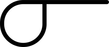 Dinamik hareket çizgisine entegre edilmiş bir döngü ile ok tasarımı.