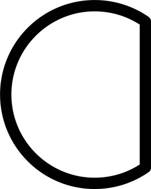 Bir parçası çıkarılmış dairesel şekil, tamamlanmamış bir özet oluşturur.