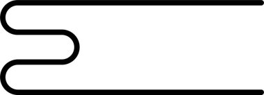 Kalın bir hatla orijinal yönüne dönerken üç eğri oluşturur..