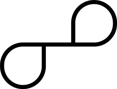 Çizgi, kalın çizgili ve geometrik şekilli iki zıt döngü oluşturur..