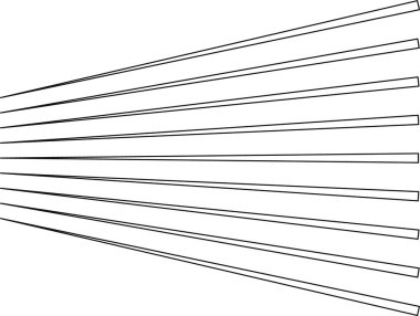 Radyasyonlu paralel çizgiler yapılandırılmış ve yayılan geometrik tasarım oluşturur.