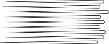 Düzensiz paralel çizgiler dinamik ve asimetrik geometrik tasarım oluşturur.