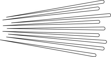 Radyasyon etkisi olan paralel çizgiler, dinamik geometrik bir tasarım oluşturarak kalınlıkta değişiklik gösterir..
