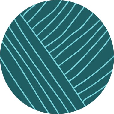 Elle çizilmiş düz çizgiler içeren dairesel form dikey olarak kesişen ızgara benzeri desenler oluşturur.