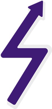 Kavisli grafik çizgisi, yuvarlak köşeli bir ok şeklinde, kontur ve gölge, yön değiştirme ve yuvarlak köşeler oluşturma, grafik bileşiminin elementlerini göstermek için