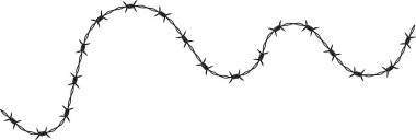 Dikenli teller düzensiz, keskin açılı ve dikenli bir çizgi oluşturuyor..